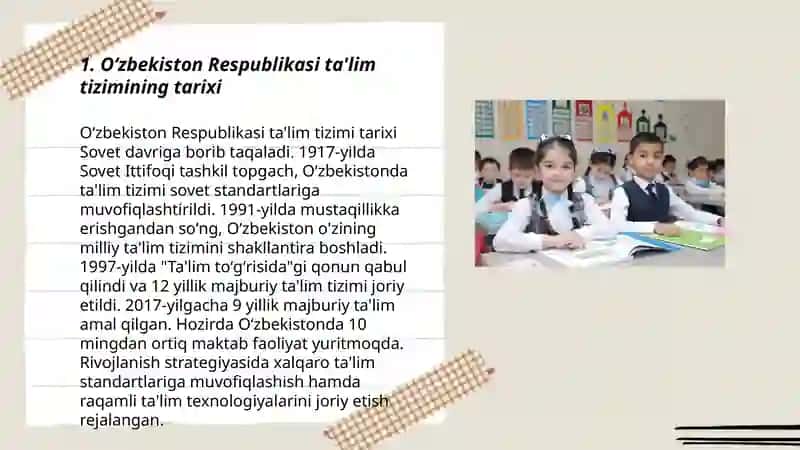 Oʻzbekiston Respublikasi ta'lim tizimi 3