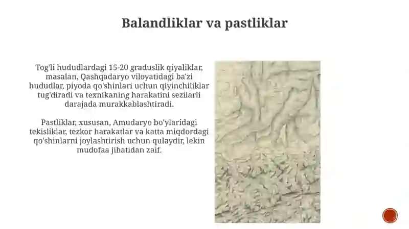 Tog' relyefining taktik va topografik elementlari 3