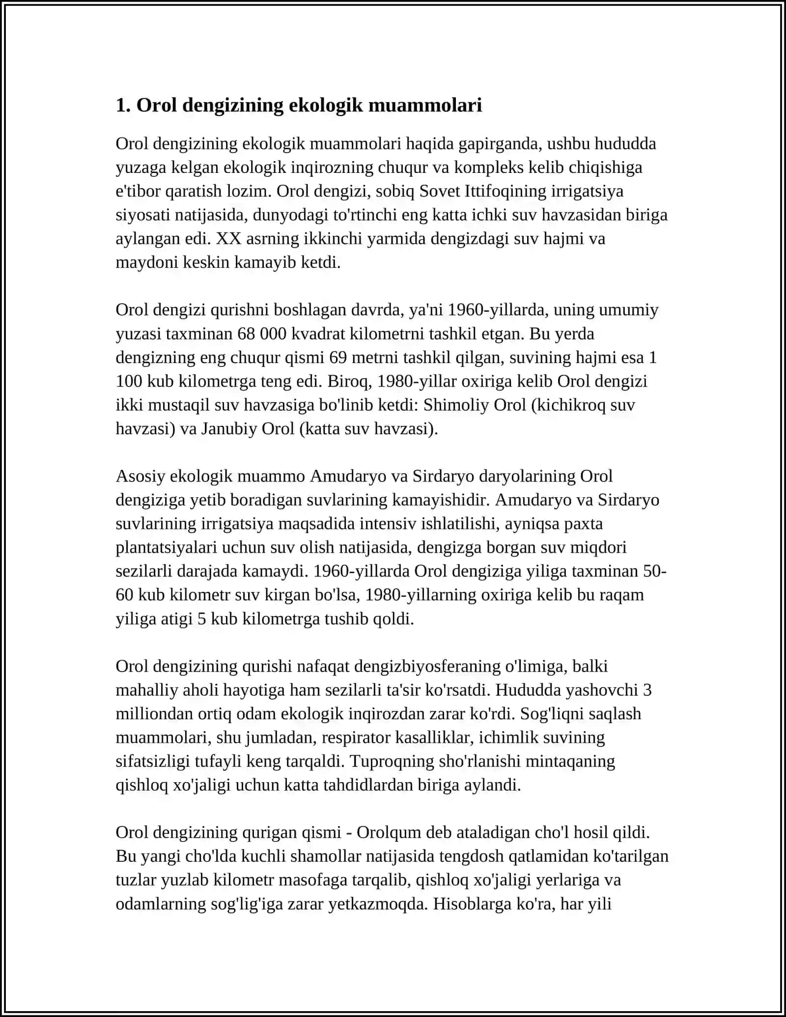 TABIATNI MUHOFAZA QILISH 3