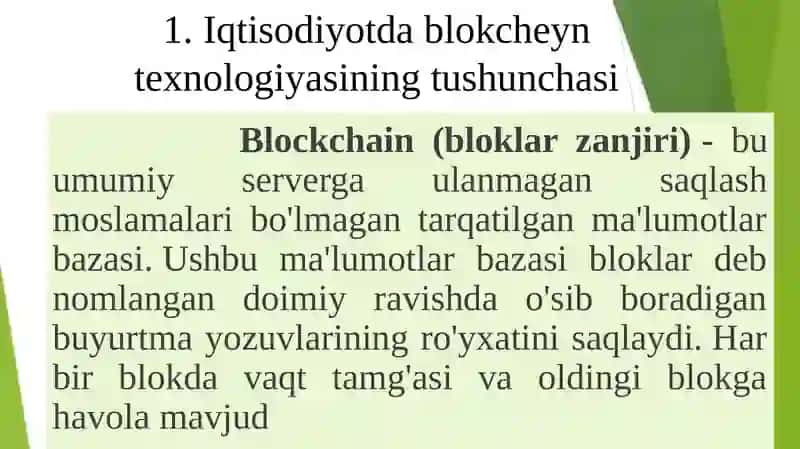 BLOKCHEYN TEXNOLOGIYASI 3