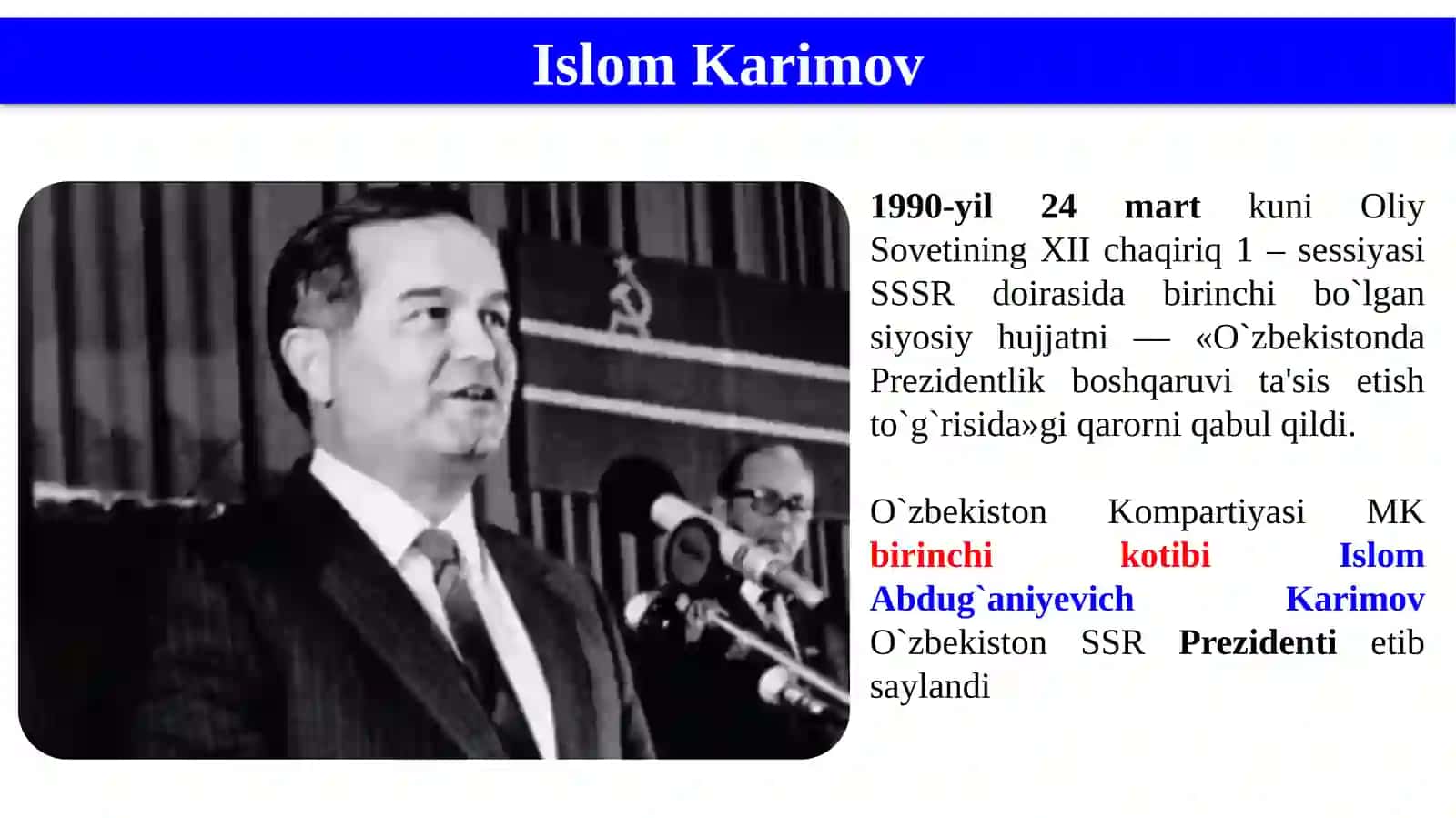 O’zbekiston mustaqillikka erishish ostonasida 3