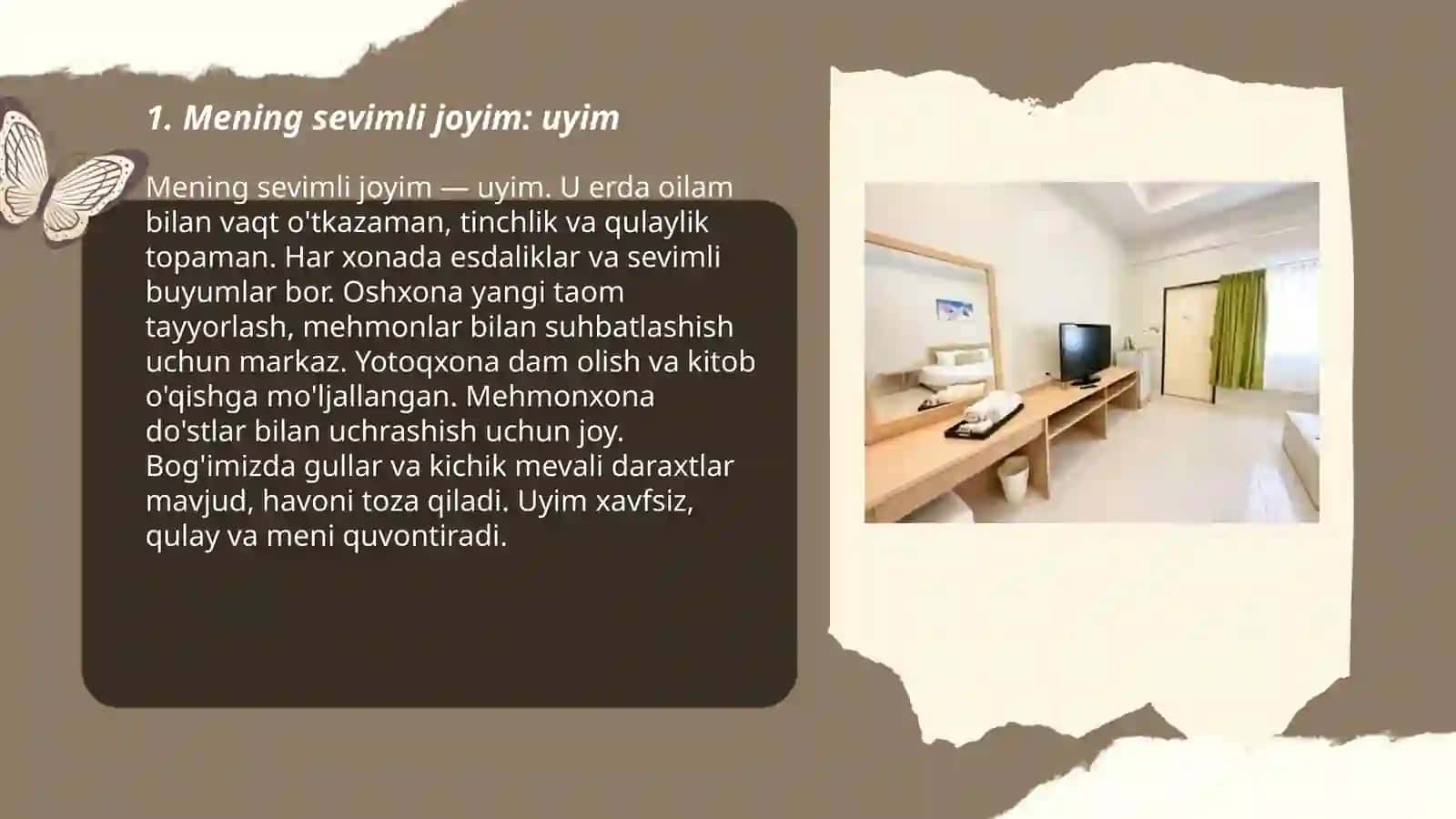 Mening sevimli joyim: uyim 3