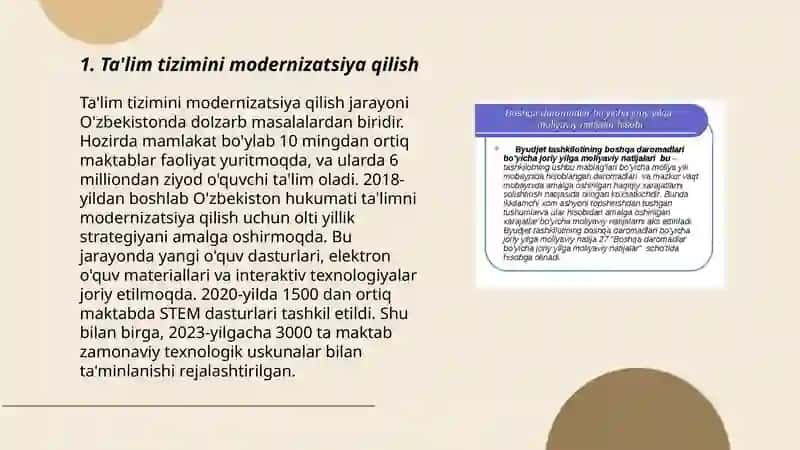 Ta'lim tizimini modernizatsiya qilish 3