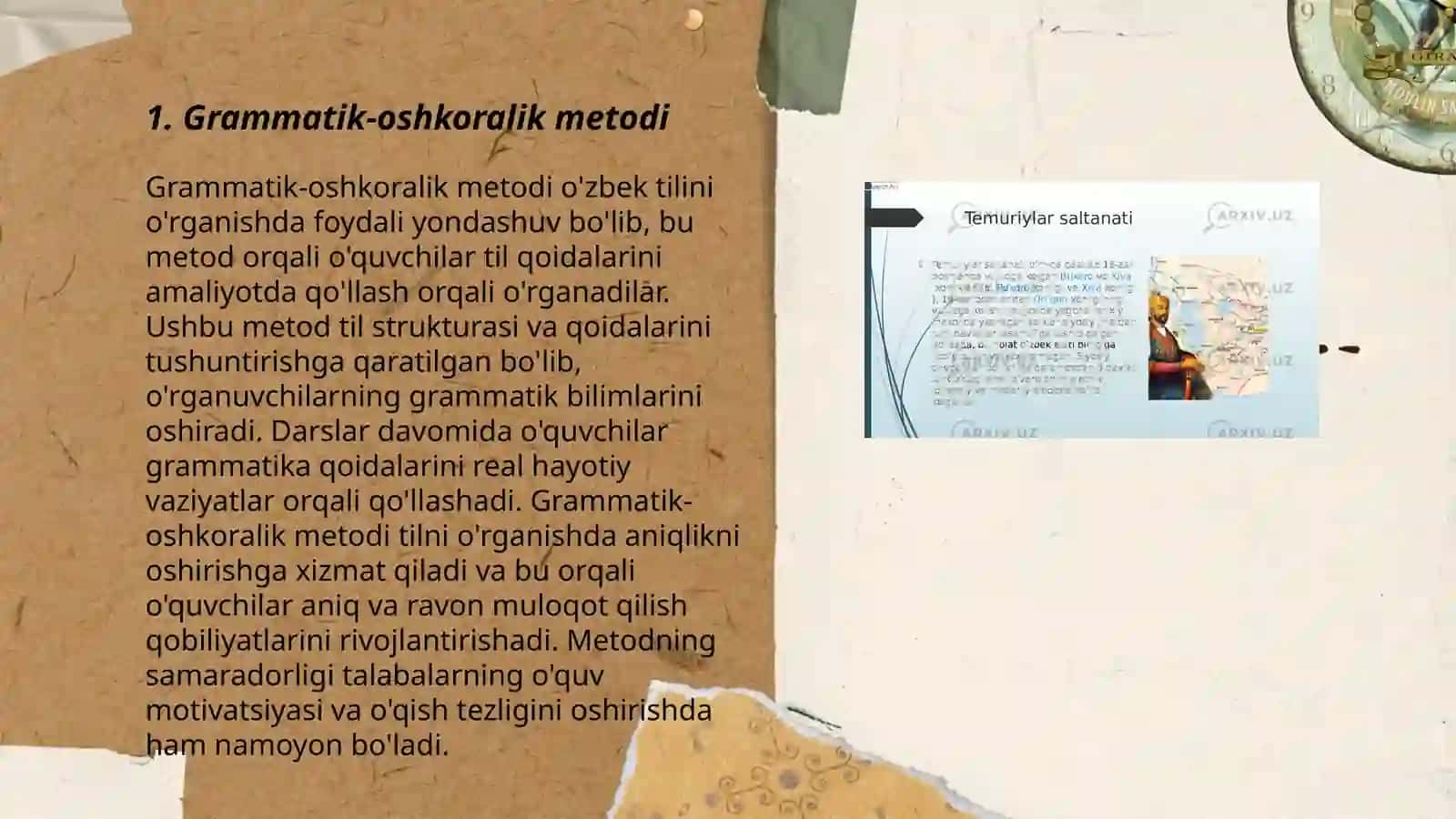Grammatik-oshkoralik metodi 3