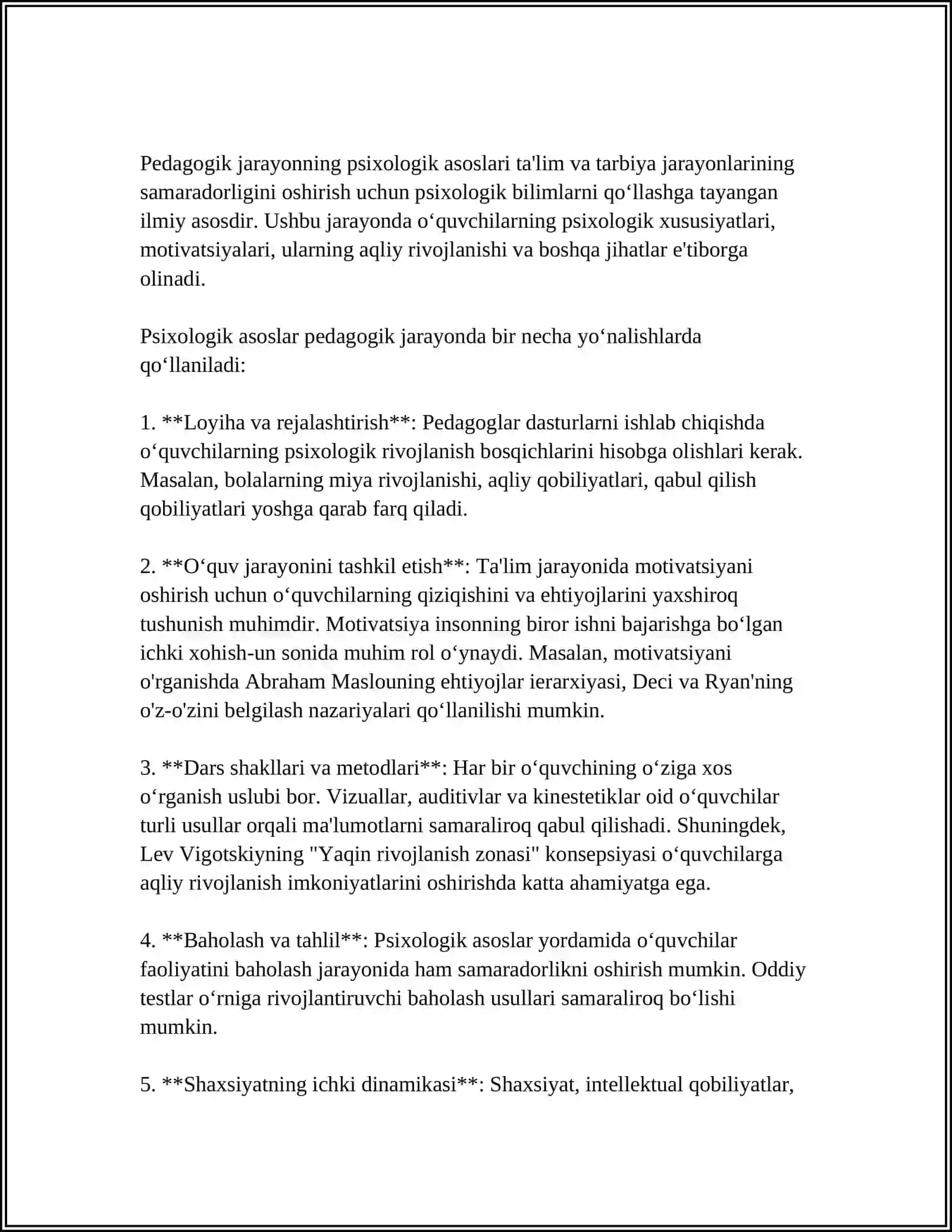PEDAGOGIK FAOLIYATNING PSIXOLOGIK XUSUSIYATLARI 3