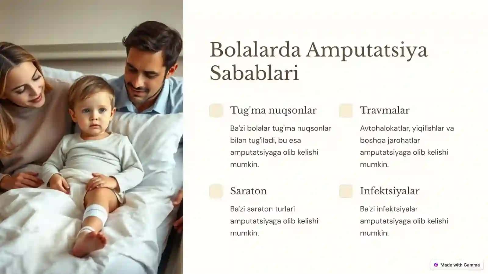 Bolalarda Amputatsiya: Tushunish va Yordam Berish 3