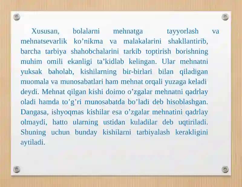 Sharq MutaFakkirlari Mehnat Tarbiyasi 3