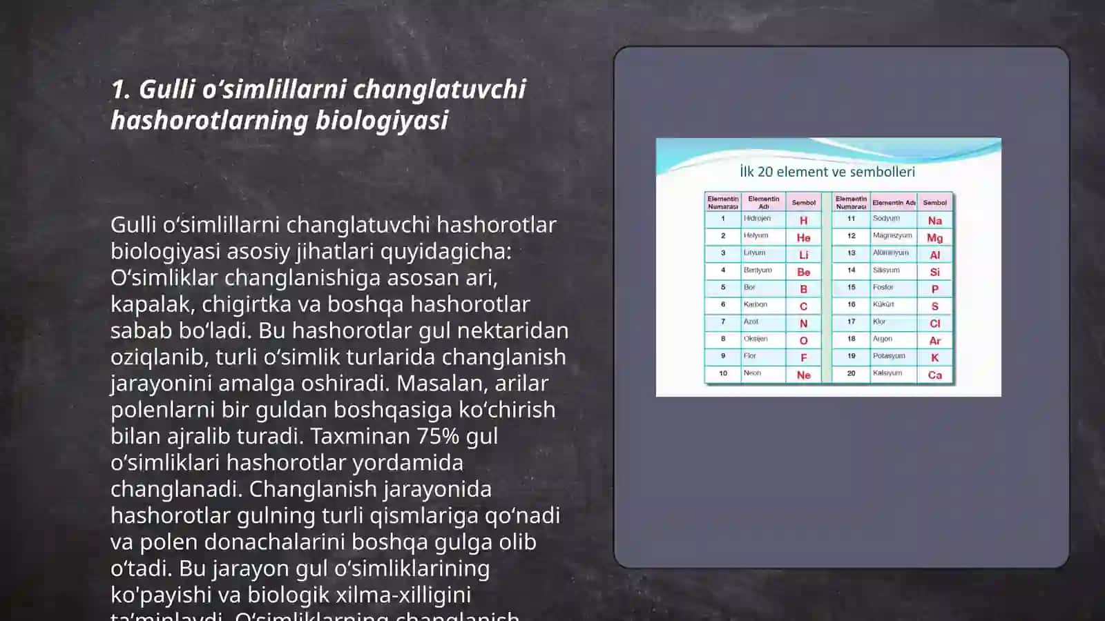 Gulli oʻsimlillarni changlatuvchi hashorotlar 3
