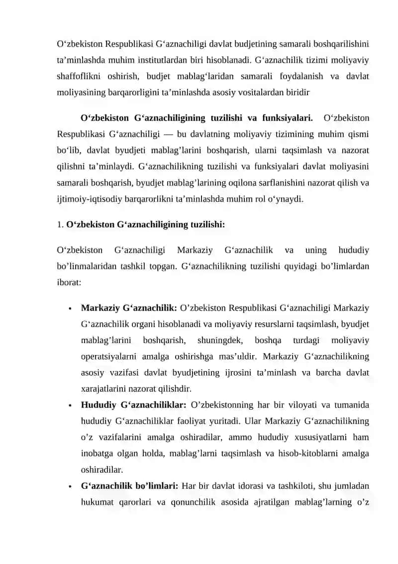 Gʻaznachilik 3