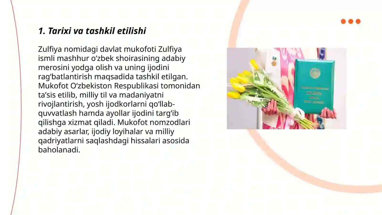 Zulfiya nomidagi davlat mukofoti 3