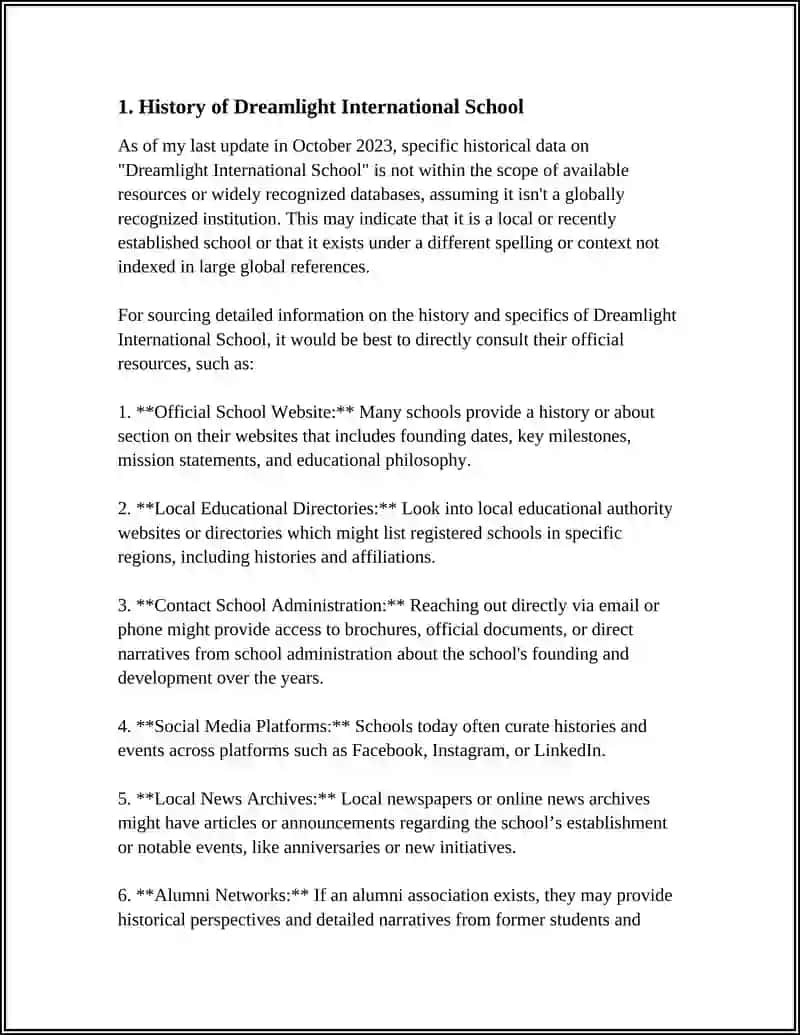 REFERAT Theme: DREAMLIGHT INTERNATIONAL SCHOOL 3