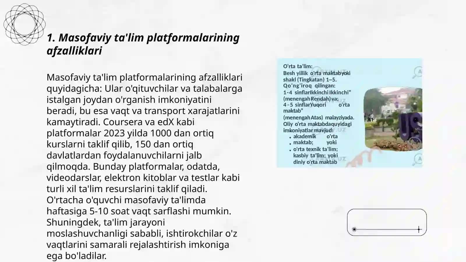 Masofaviy ta'lim platformalari va ulardan foydalanish 3