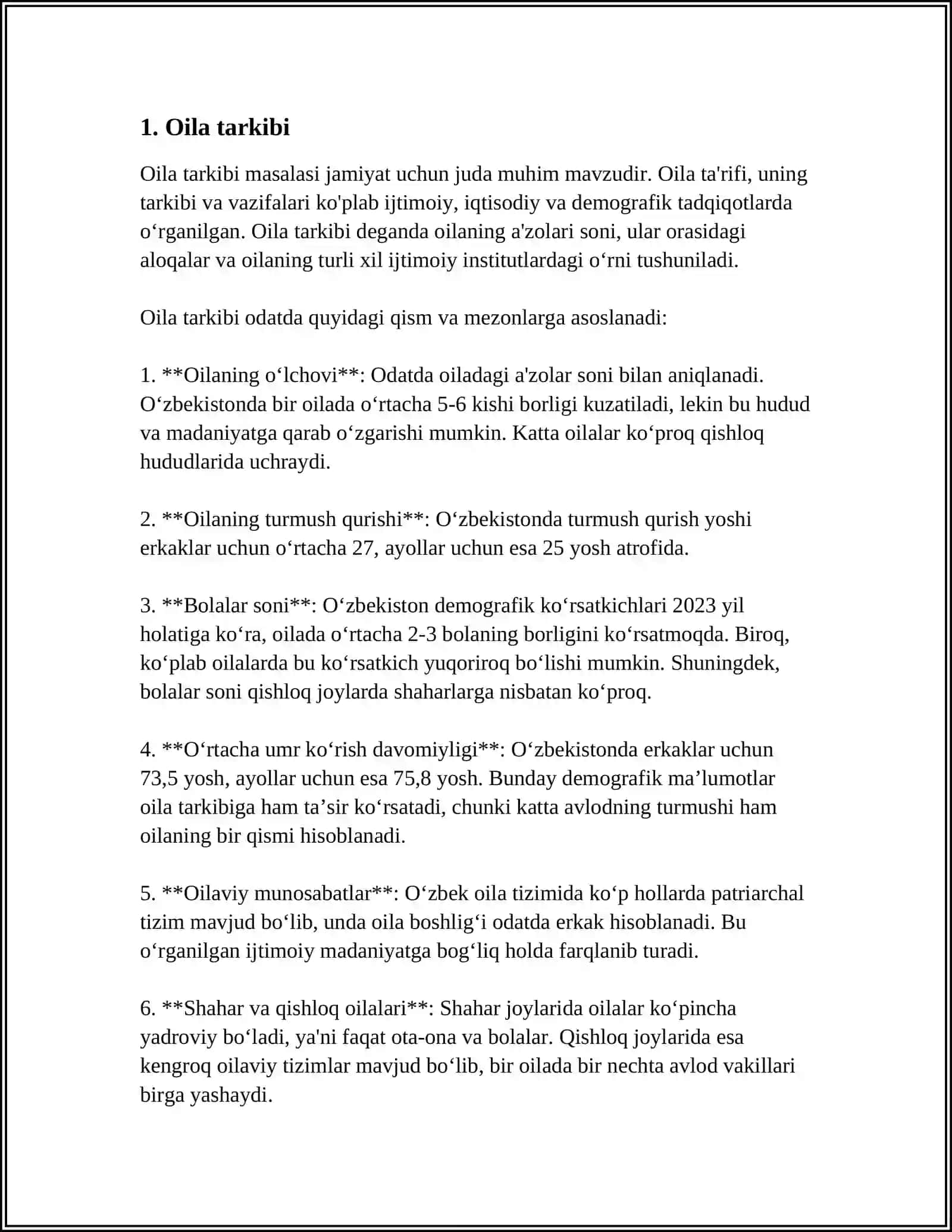 O‘ILA VA UNING ASOSIY FUNKSIYALARI 3