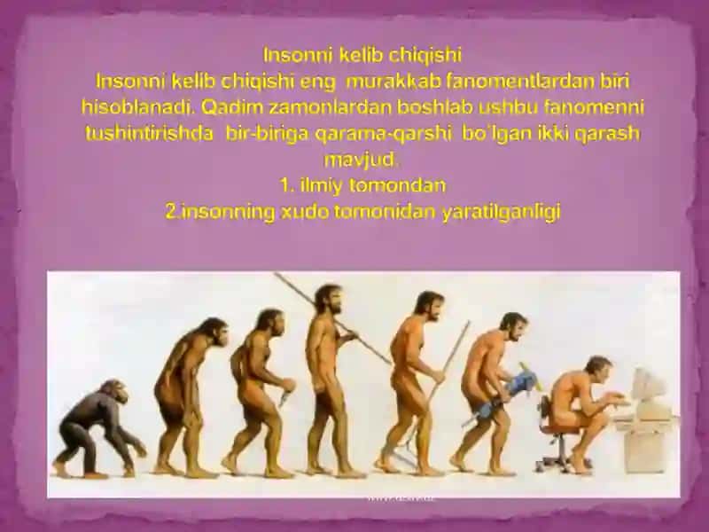 Одам ва жамиятнинг пайдо булиши 3