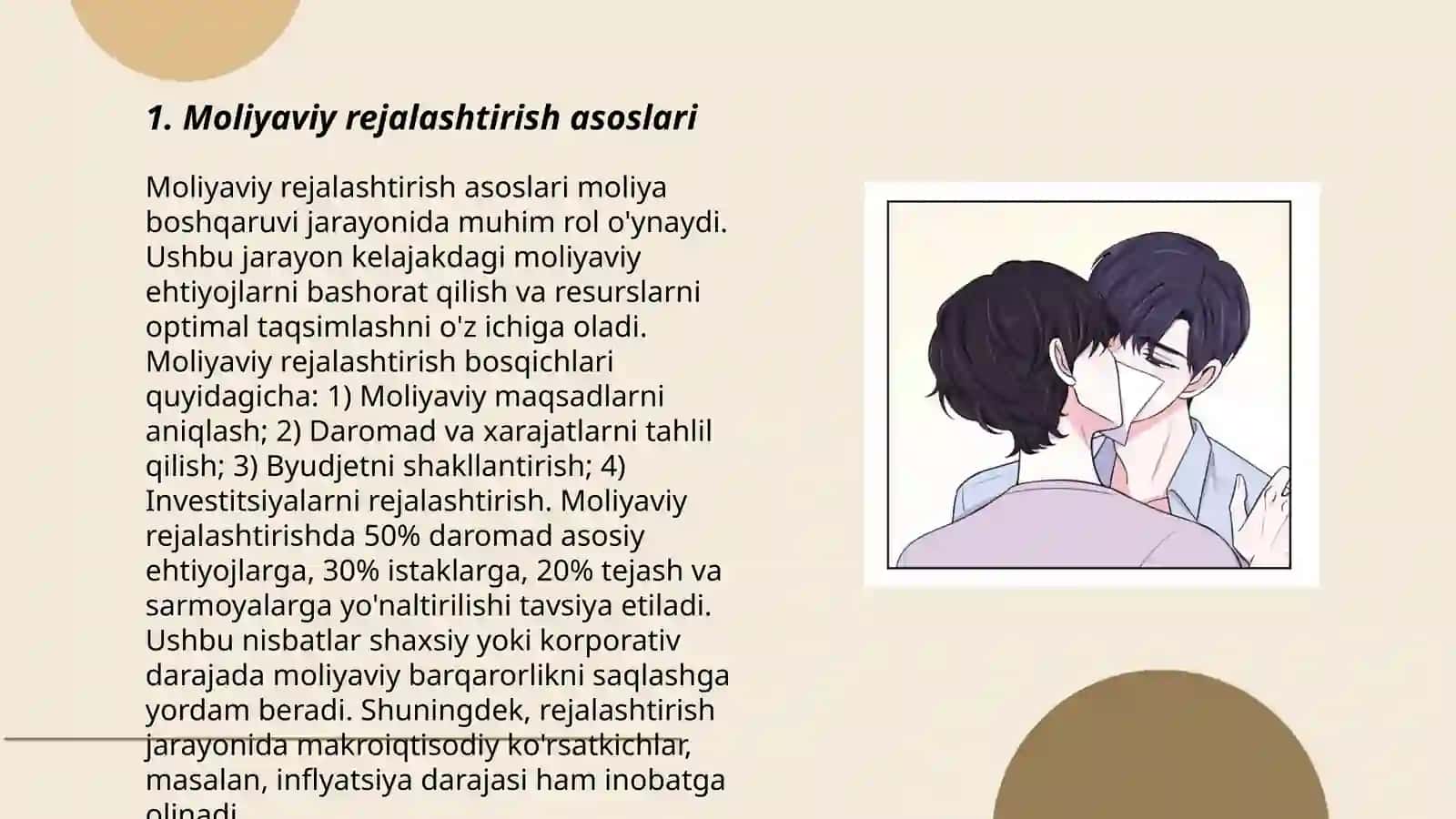 Amaliyot obyektining moliyaviy rejalari bilan tanishish 3