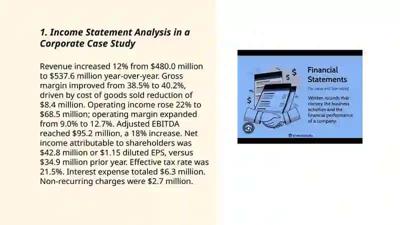 Corporate Financial Statements Case Study 3