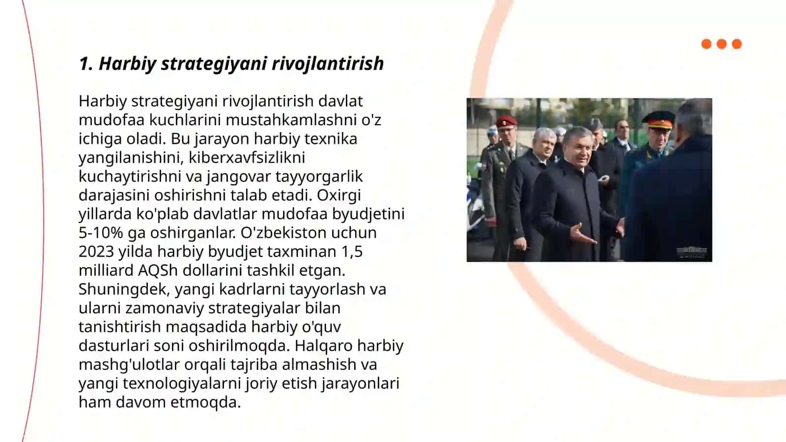 Harbiy strategiyani rivojlantirish 3