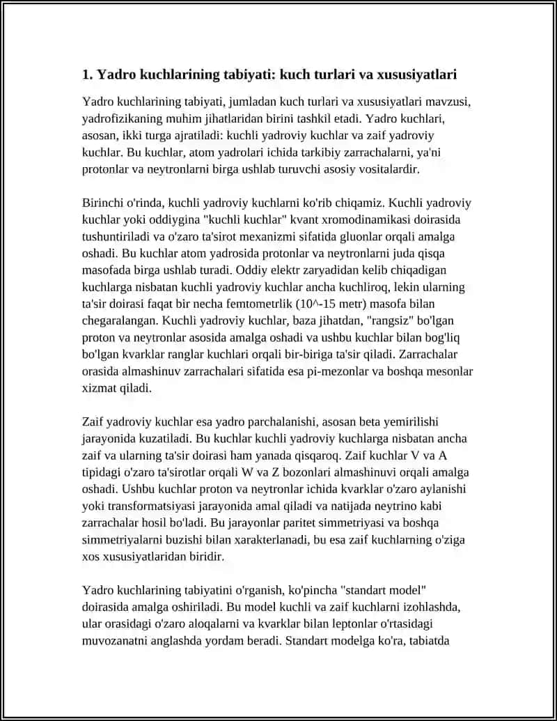 Yadro Kuchlarining Tabiyati 3
