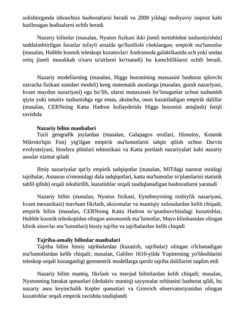 Enterik va nazariy bilishni qiyoslash 3