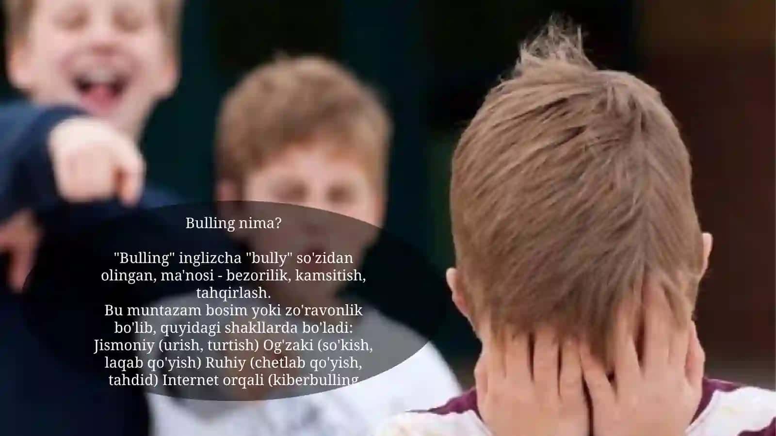 Bulling va Kibr.Bulling muammolari 3