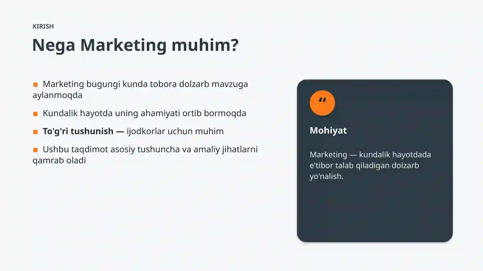 Kundalik hayotda - Marketing 3