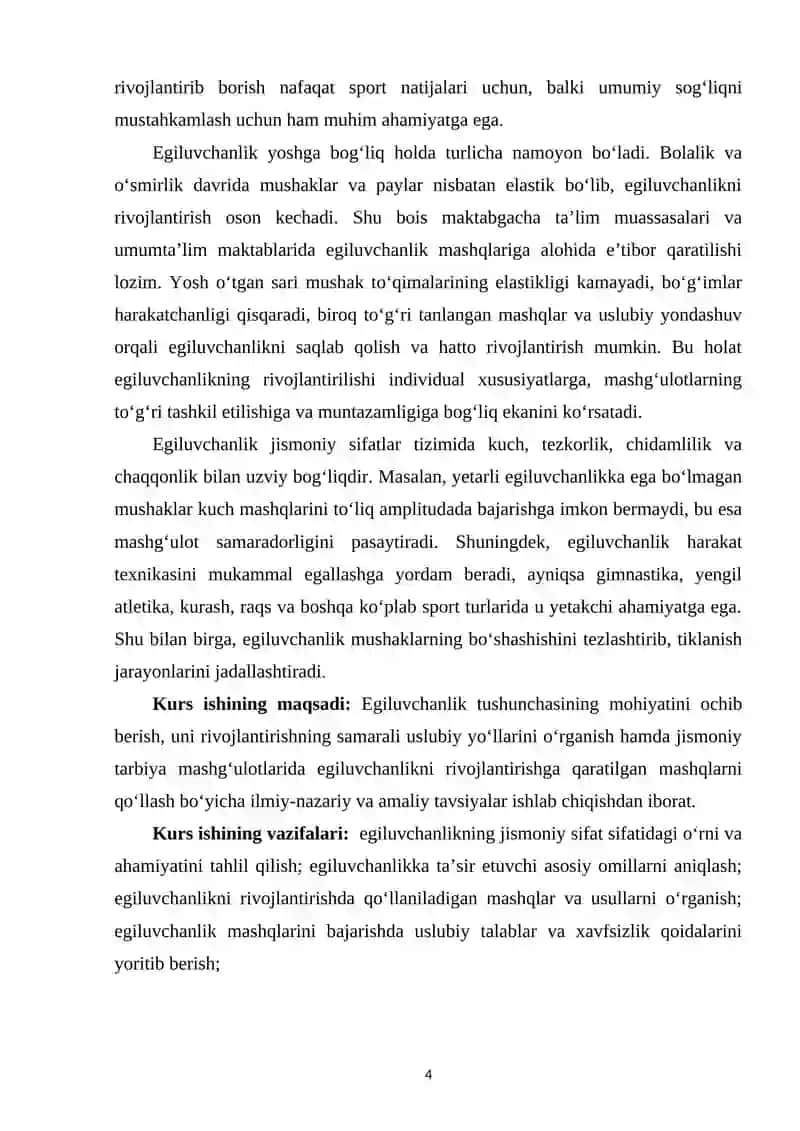 Egiluvchanlik va uni rivojlantirish uslubiyati 3