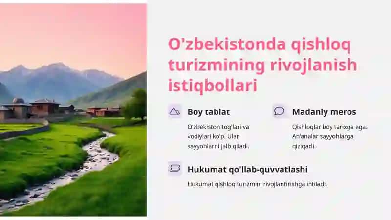 Qishloq turizmi 3