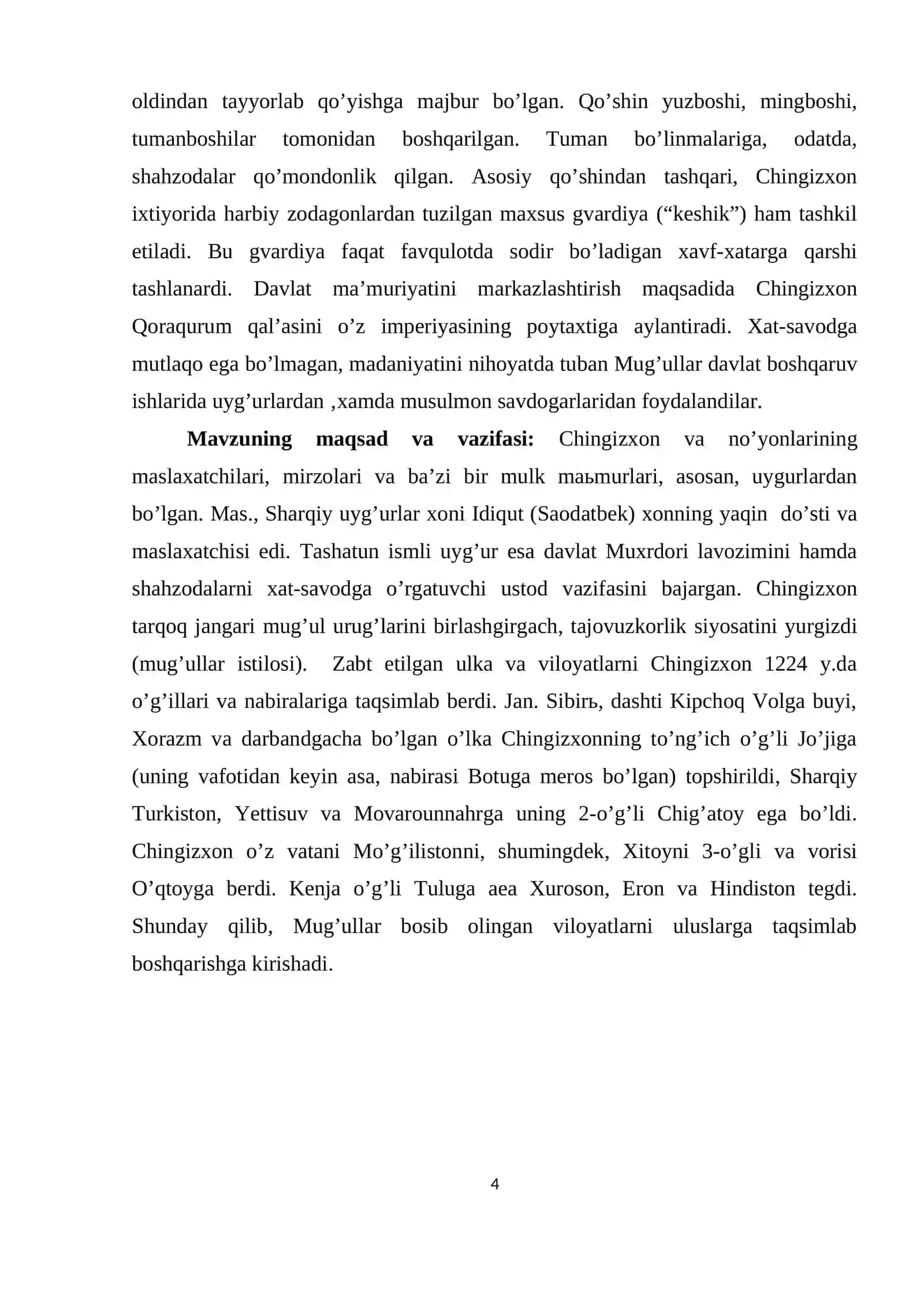 Movarounnahrning Chig`atoy ulusi tarkibidagi siyosiy hayoti 3