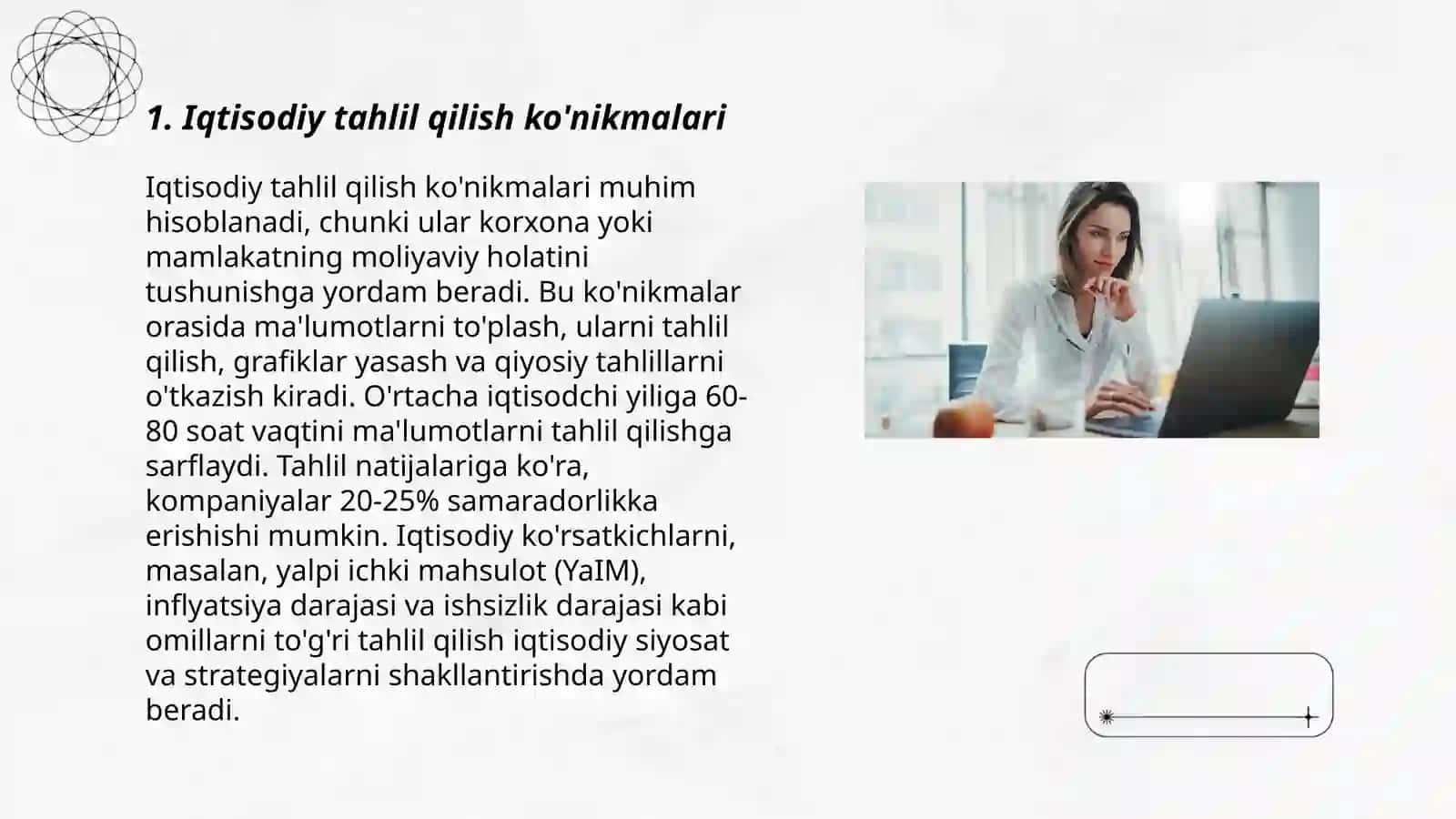 Iqtisodchi mutaxassisning kasbiy kõnikmalari 3