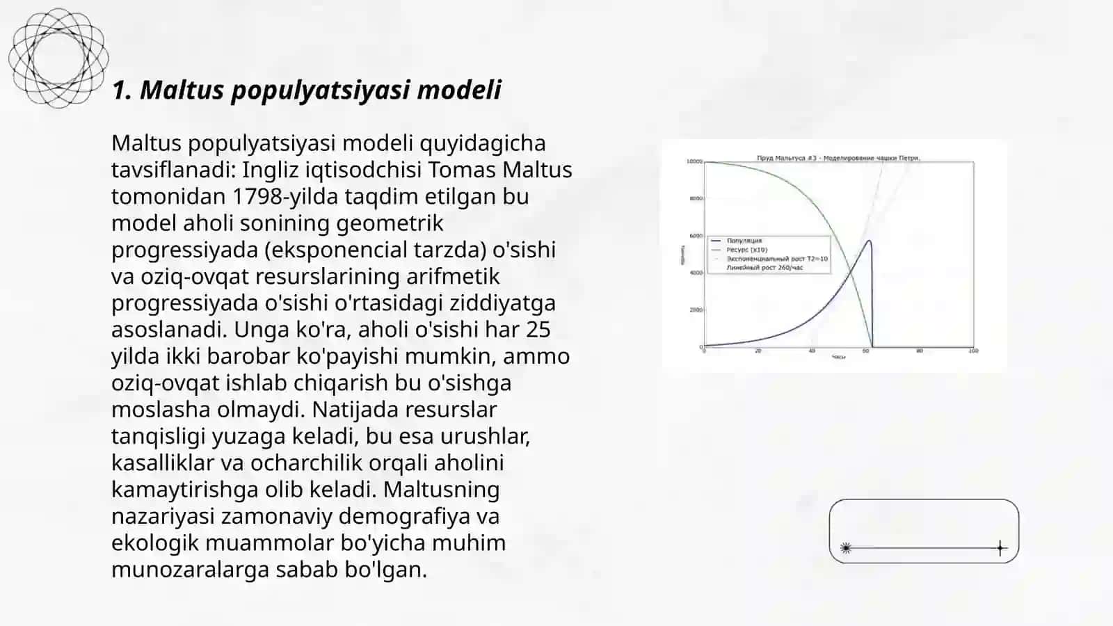 Maltus populyatsiyasi modeli 3