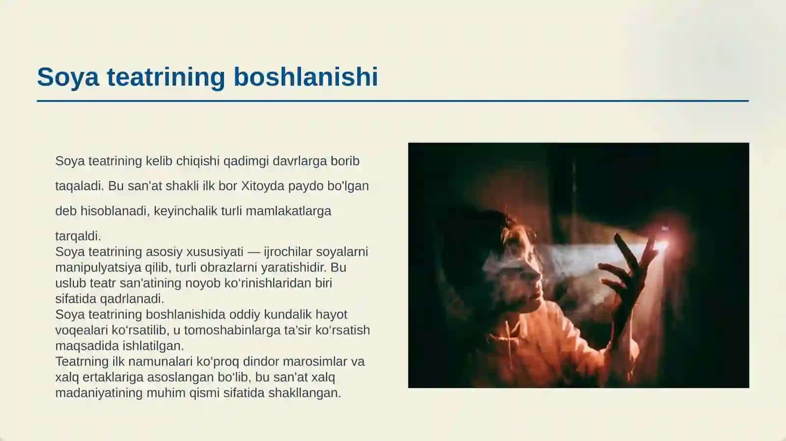 SOYA TEATRINING XUSUSIYATLARI VA TARBIYAVIY AHAMIYATI 3