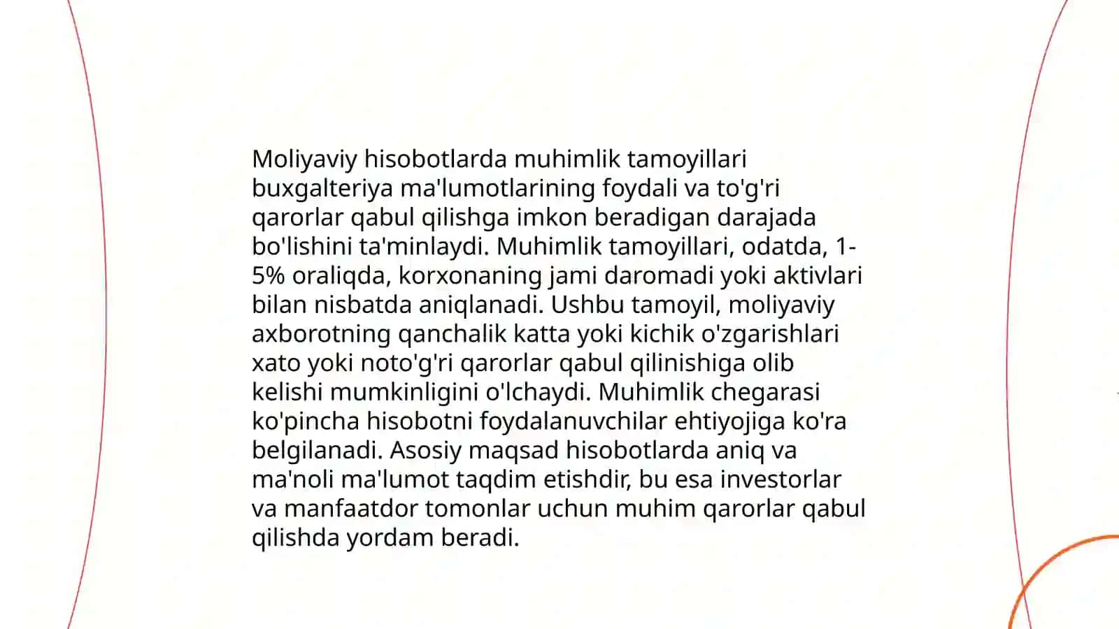 Moliyaviy hisobotlarda muhimlik tamoyillari 3