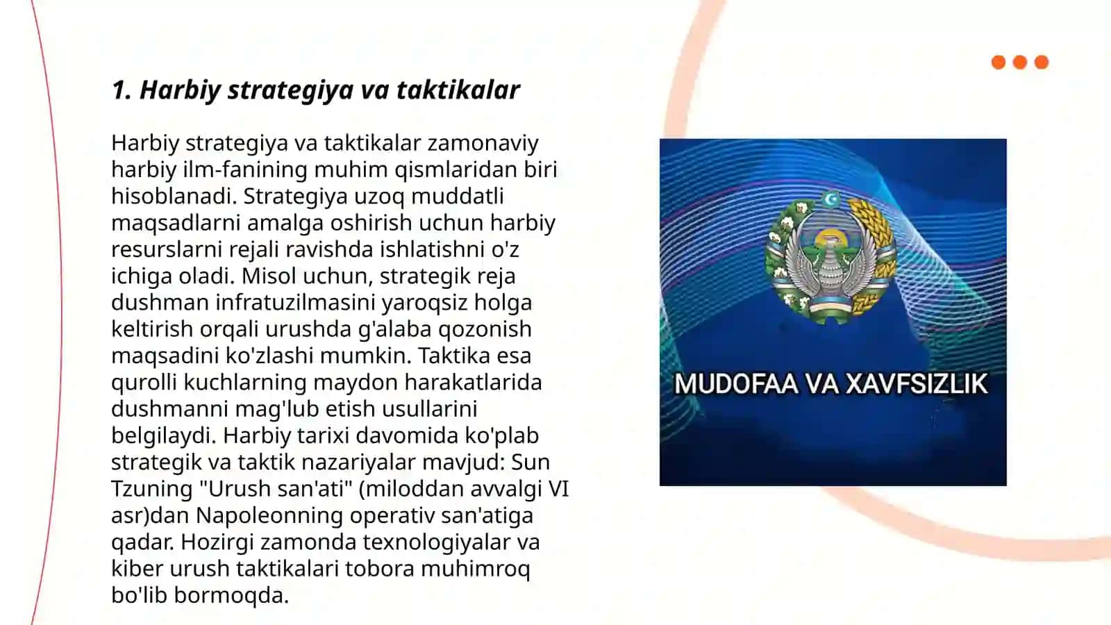 Harbiy strategiya va taktikalar 3