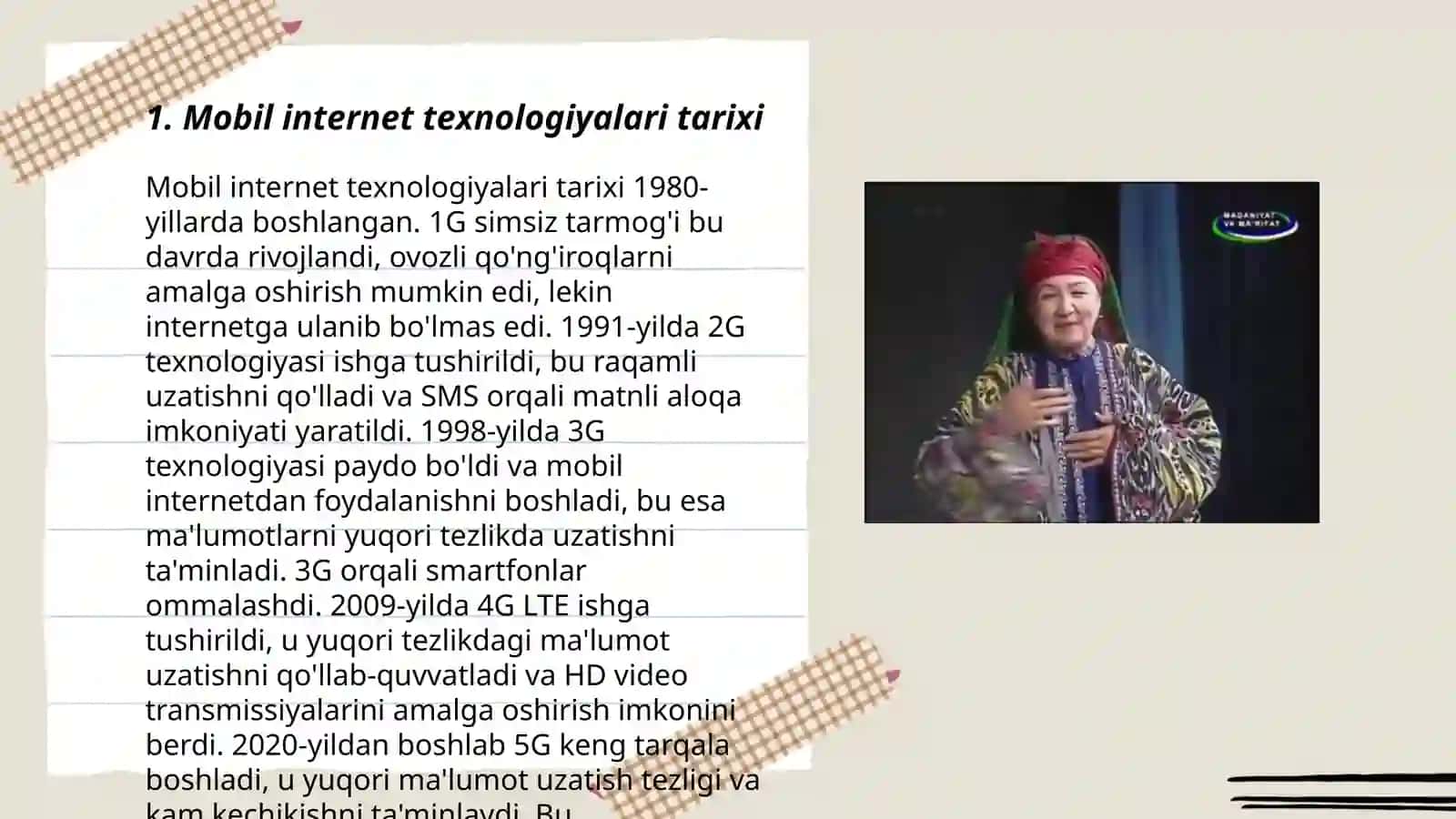Mobil internet texnologiyalari tarixi 3
