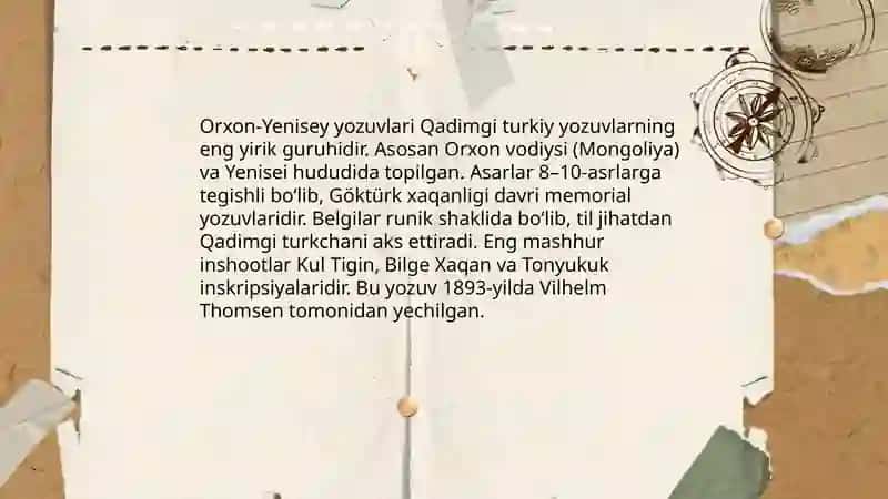 Orxon-Yenisey yozuvlari 3
