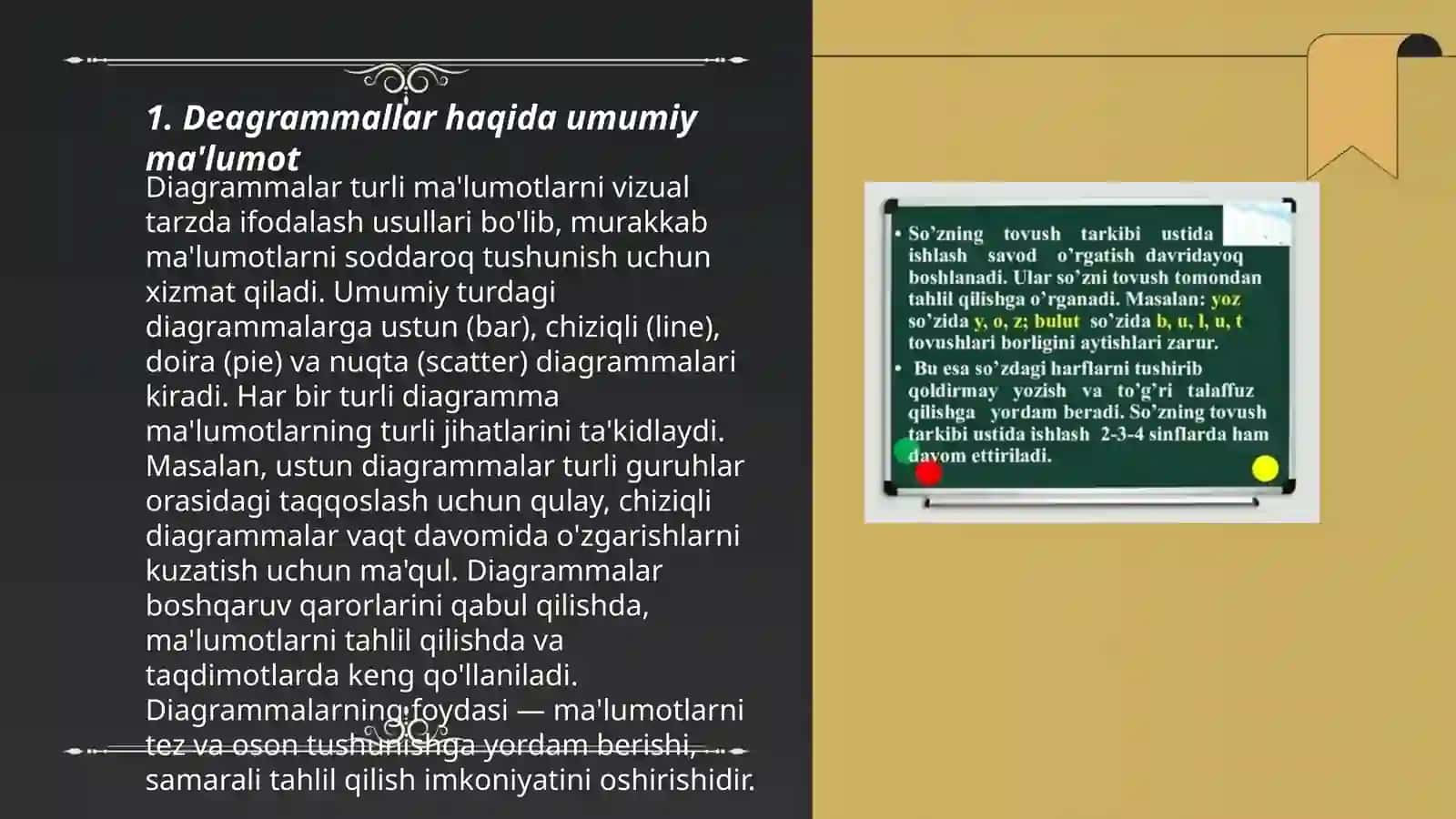 Deagrammallar ustida ishlash 3