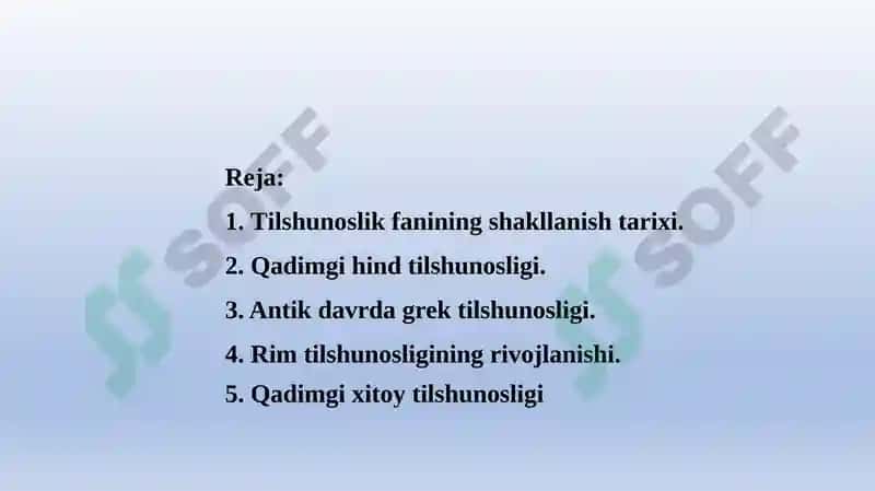 Tilshunoslik Fani Tarixi 3