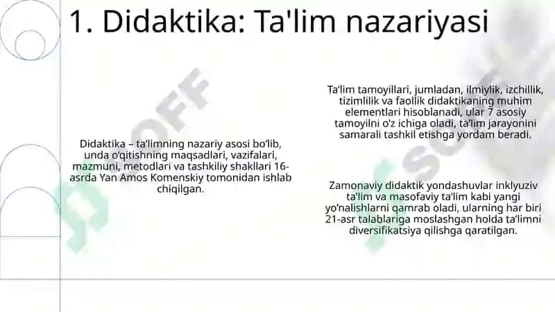 Didaktika: Ta'lim nazariyasi 3
