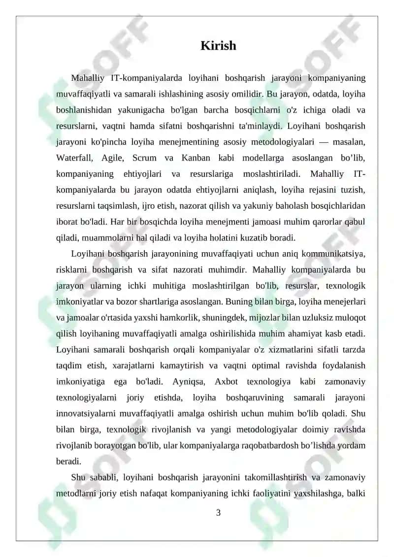 Mahalliy IT-Kompaniyada Loyihani Boshqarish Jarayoni 3