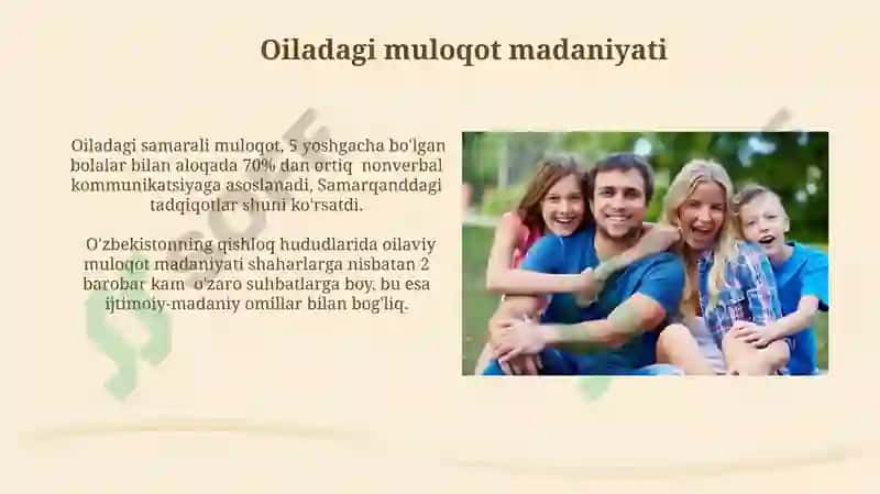 Oiladagi muloqot madaniyati 3