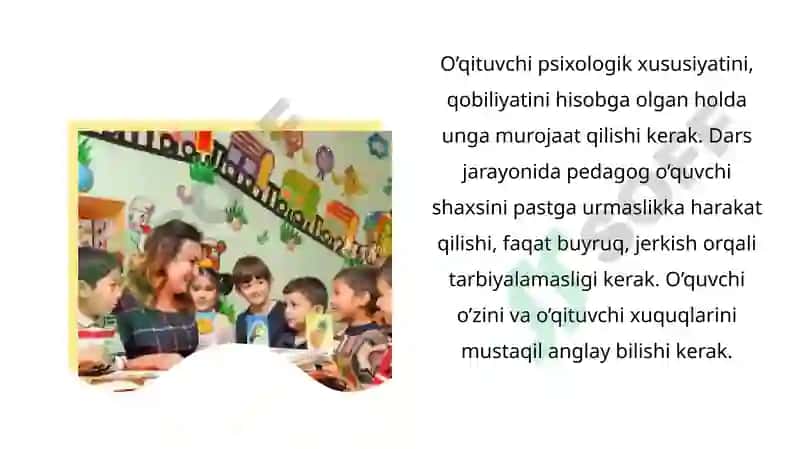 Tarbiyachi va bolalar o'zaro ijtimoiy muloqot uslublari 3