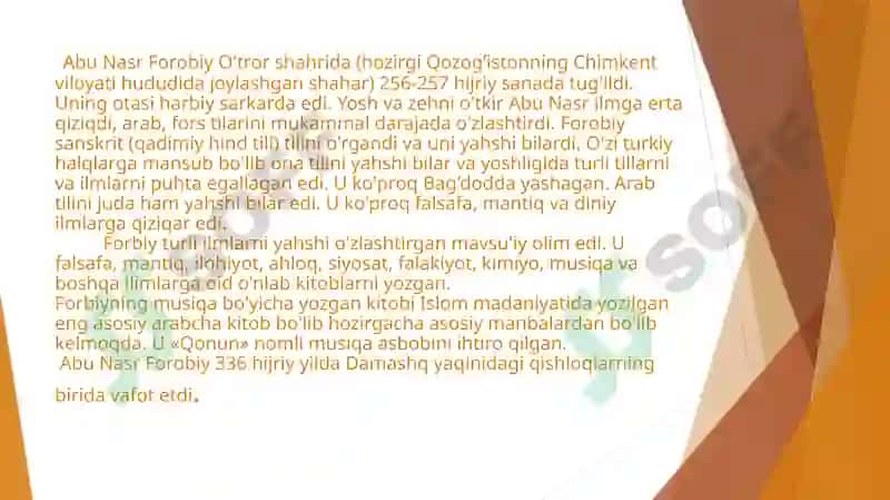 Abu Nasr Forobiyning Falsafiy Qarashlari 3