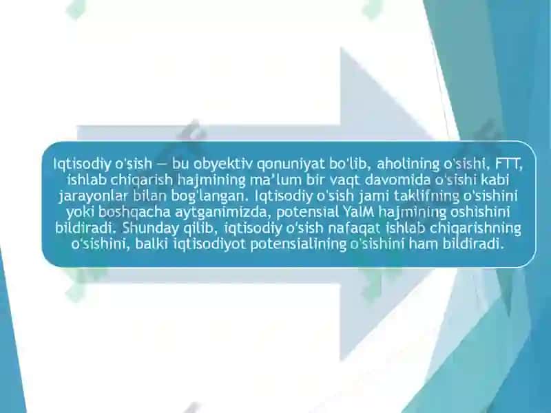 Iqtisodiy o`sish modellari 3