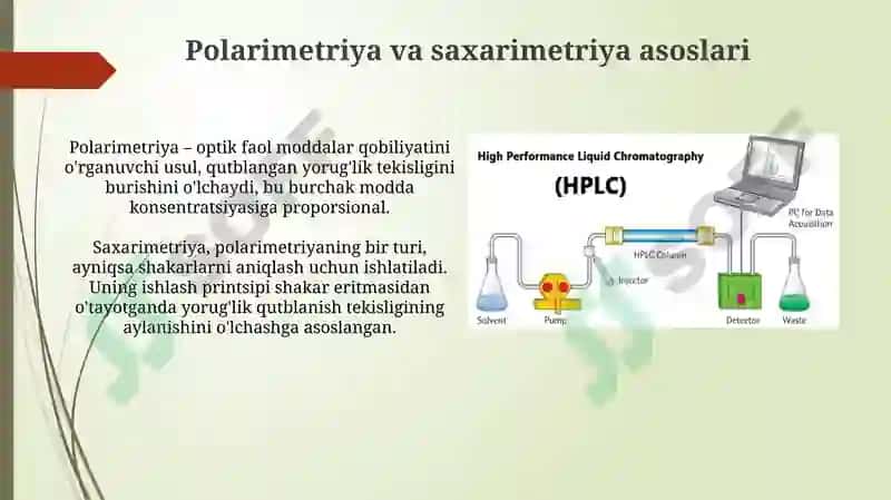 Polarimetriya va Saxarimetriya Asoslari 3
