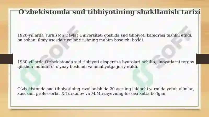 O’zbekistonda sud tibbiyoting tarixi 3