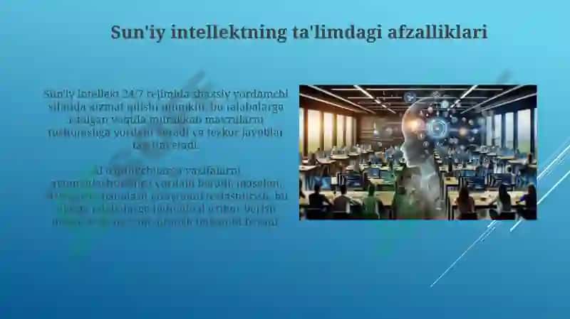 Sun'iy intellektning ta'lim sohasi 3
