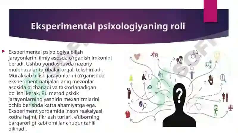Murakkab bilish jarayonlarini eksperimental o‘rganish 3
