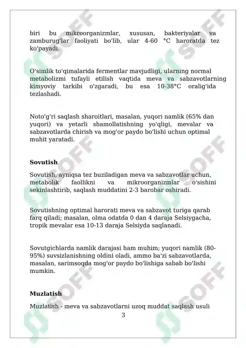 Meva-sabzavot mahsulotlarini saqlash usullari 3