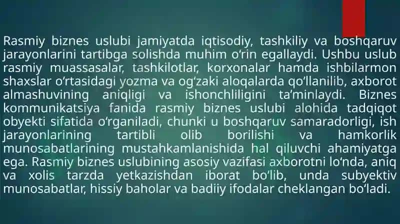 Rasmiy biznes uslubi 3