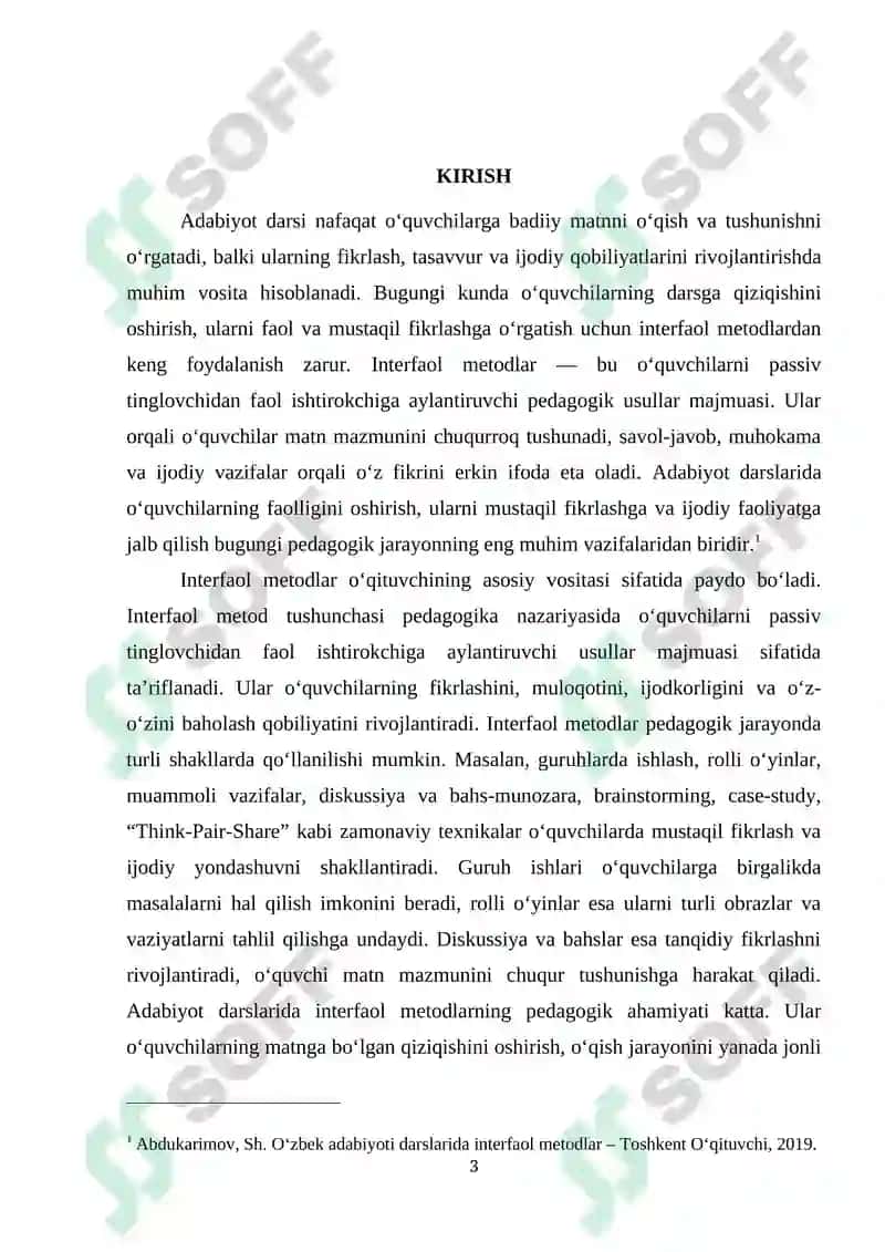 Adabiyot darslarida interfaol metodlardan foydalanish 3